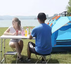 Turistinis komplektas, sulankstomas stalas ir 4 kėdės