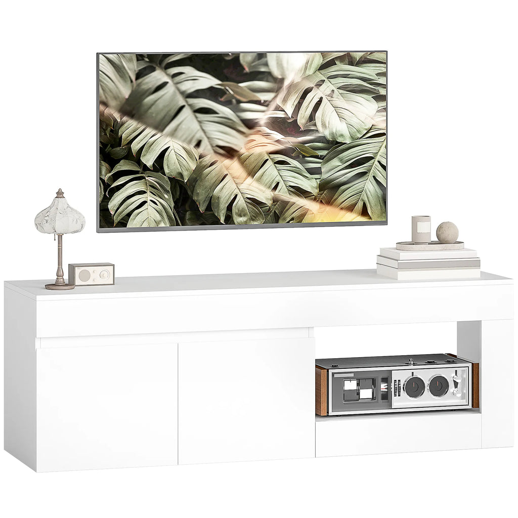 TV spintelė, 140 × 40 × 48 cm, balta