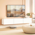TV staliukas, pakabinamas, 180 cm, balta