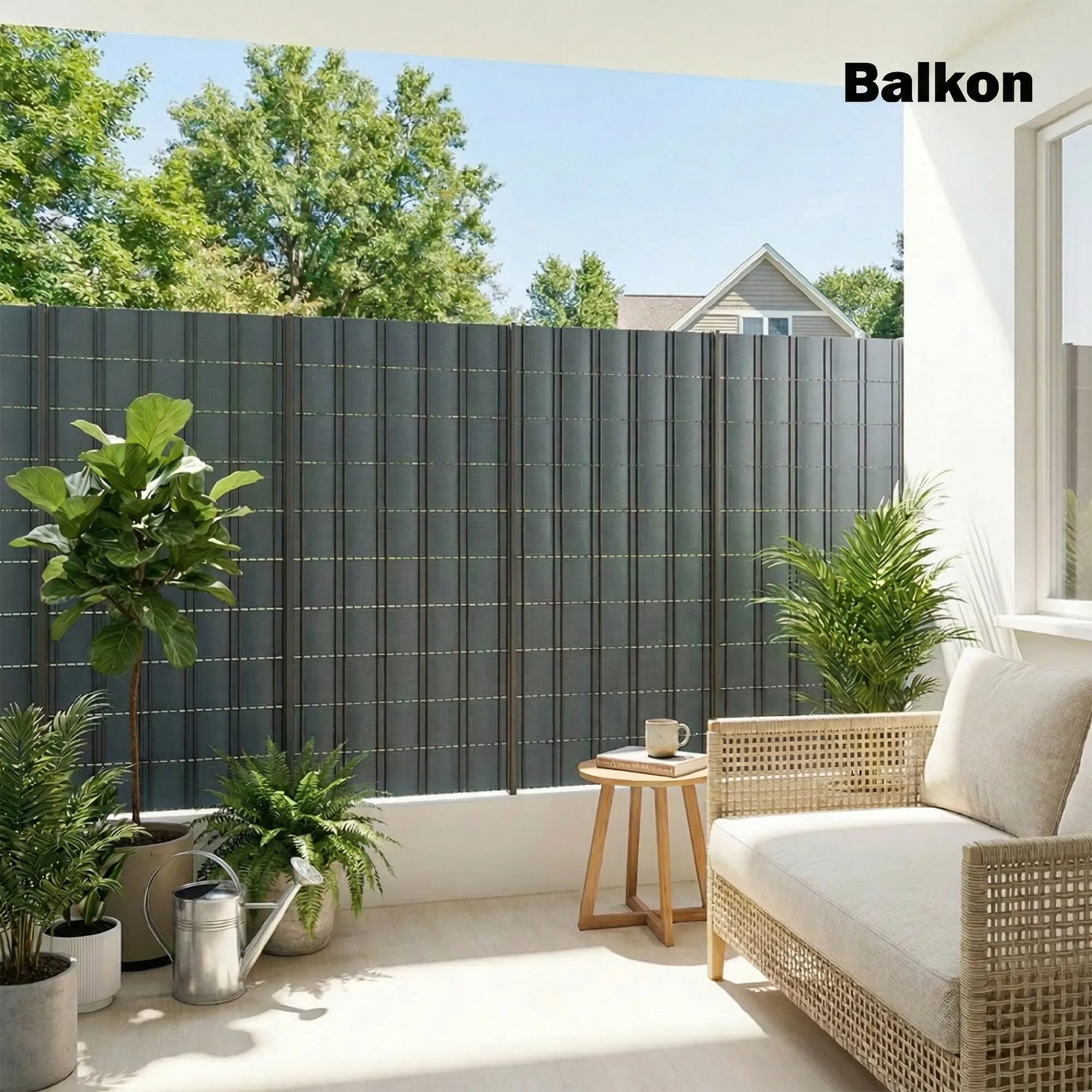 Tvoros juosta 35 m x 19 cm plastikinė atspari UV spinduliams pilka 4 vnt