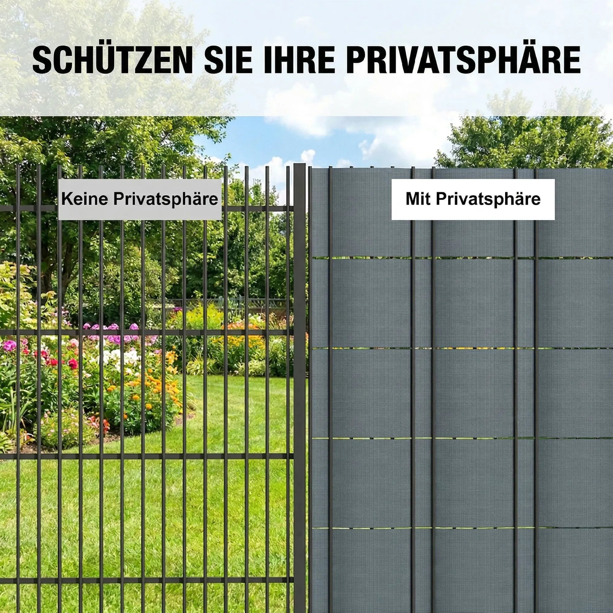 Tvoros juosta 35 m x 19 cm plastikinė atspari UV spinduliams pilka 4 vnt