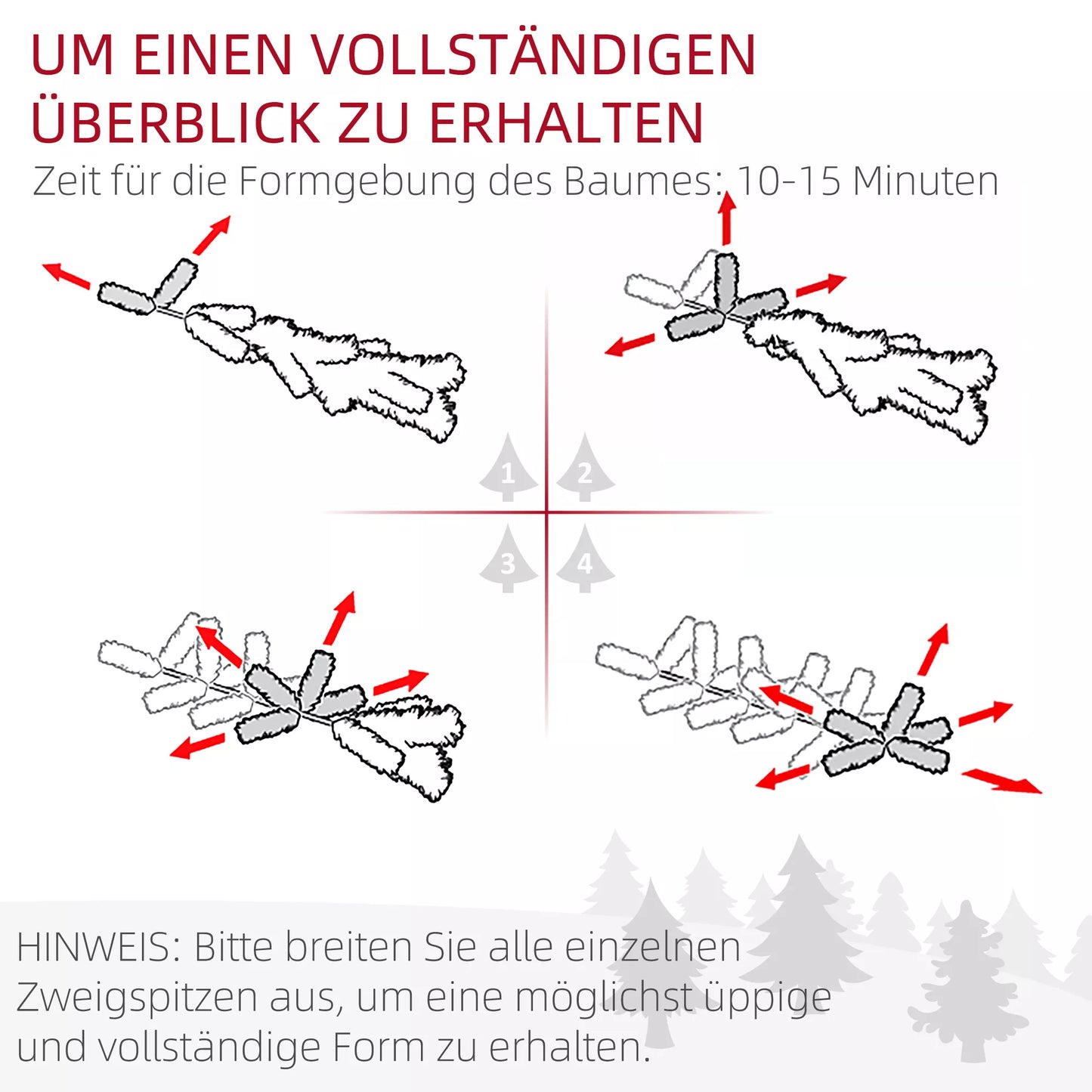 Kalėdų eglutė, natūrali išvaizda, su integruotais LED, pritemdoma, 8 režimai, 45 x 90 cm, žalia