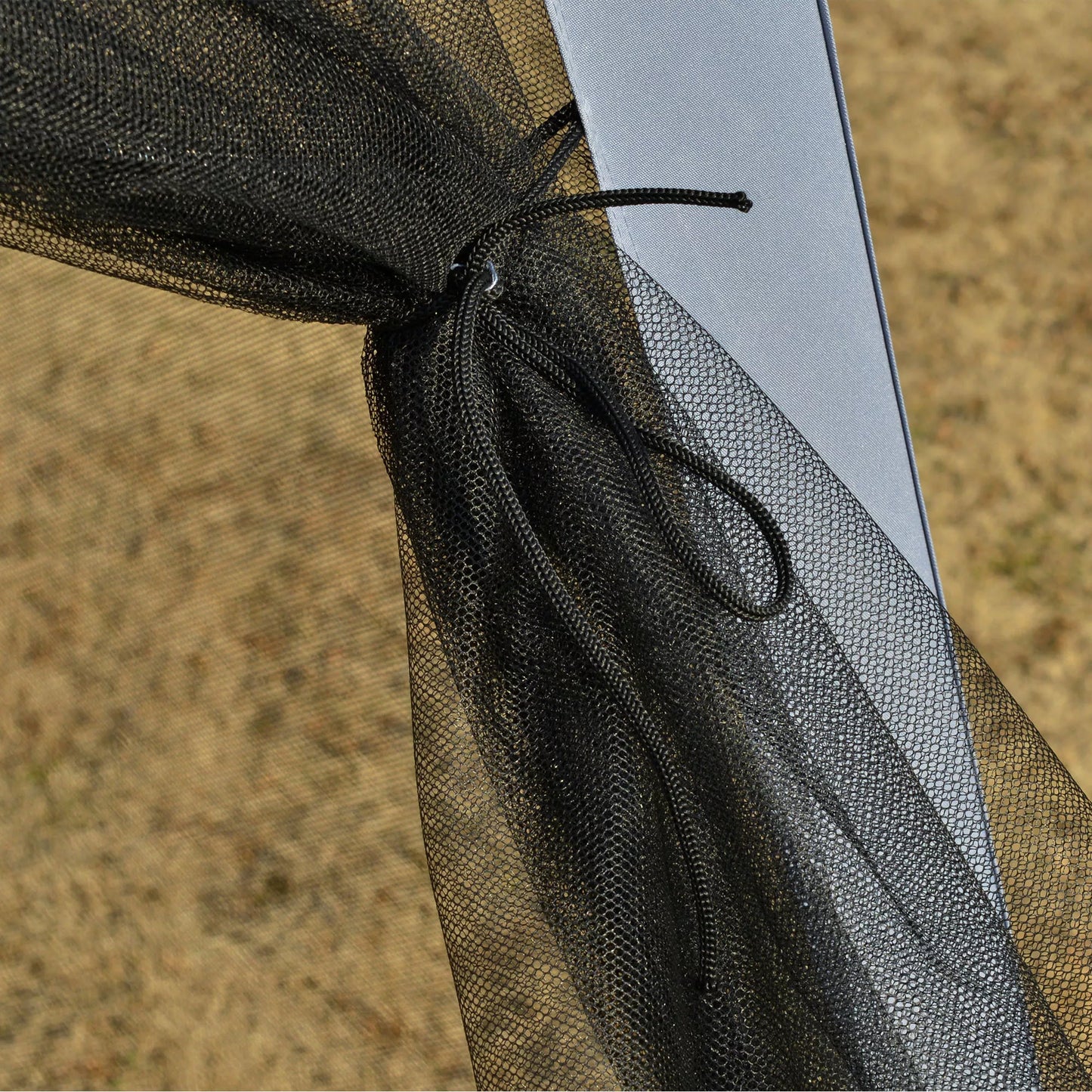 Sodo paviljonas Paviljonas Šventinis palapinė Vėtrinė palapinė su moskitine tinkleliu Metalas + poliesteris Pilka 3 x 3 m