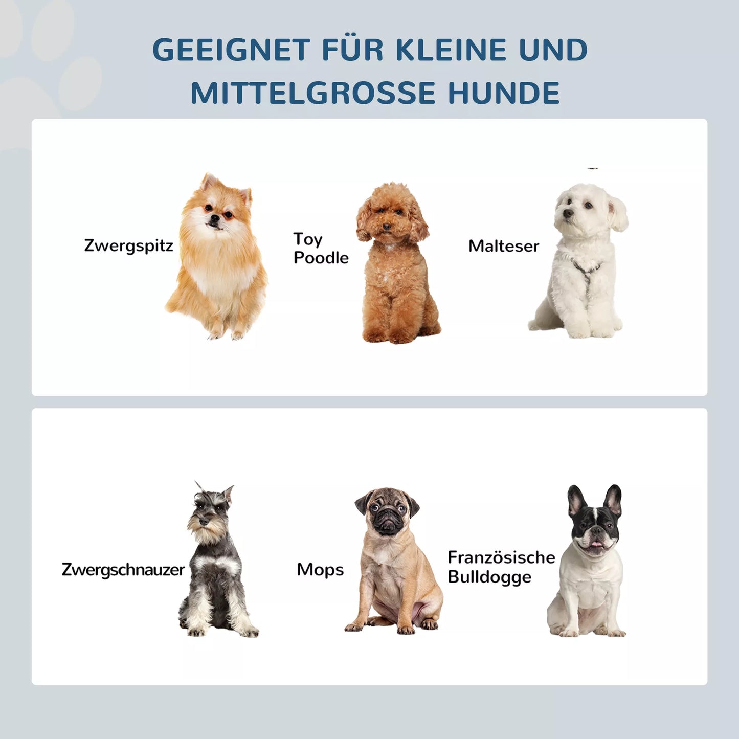 Šunų maitinimo stotelė, neslidži, 44 x 24 x 15 cm, balta, 0,9 l talpos dubuo