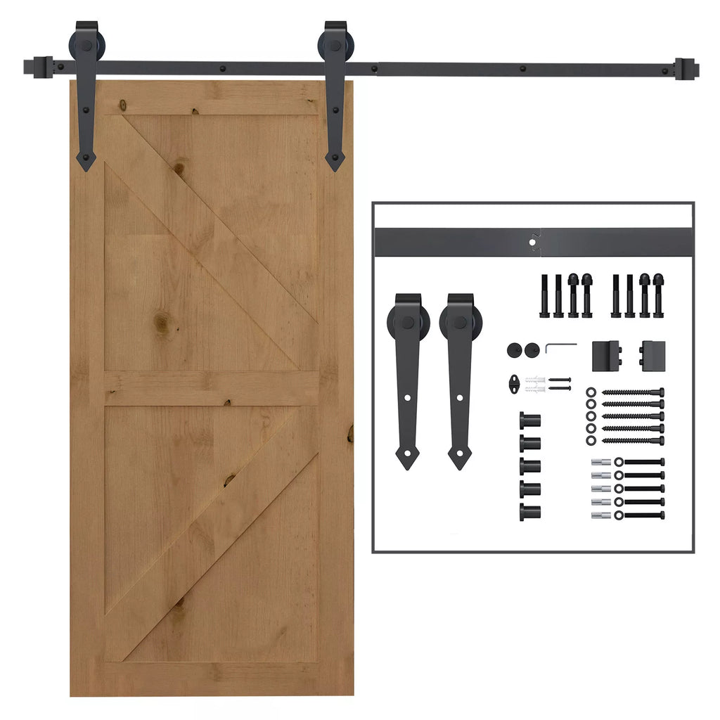Stumdomų durų mechanizmas, iki 100 kg, rudas, 2 m