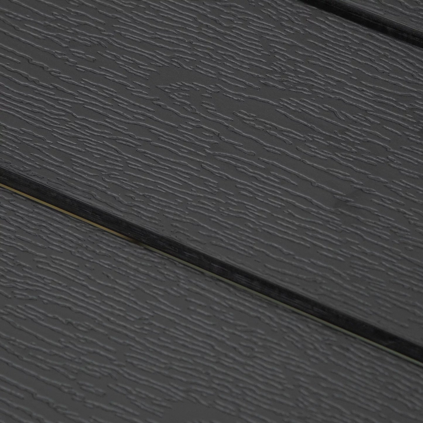 Sodo stalas plastikinis 190 x 84,5 x 72 cm Atsparus oro sąlygoms, medžio išvaizda, medžio struktūra, neslystantis serviravimo stalas, kempingo stalas, balkono stalas, terasos stalas, lauko valgomojo stalas sodui, balkonui, juodas