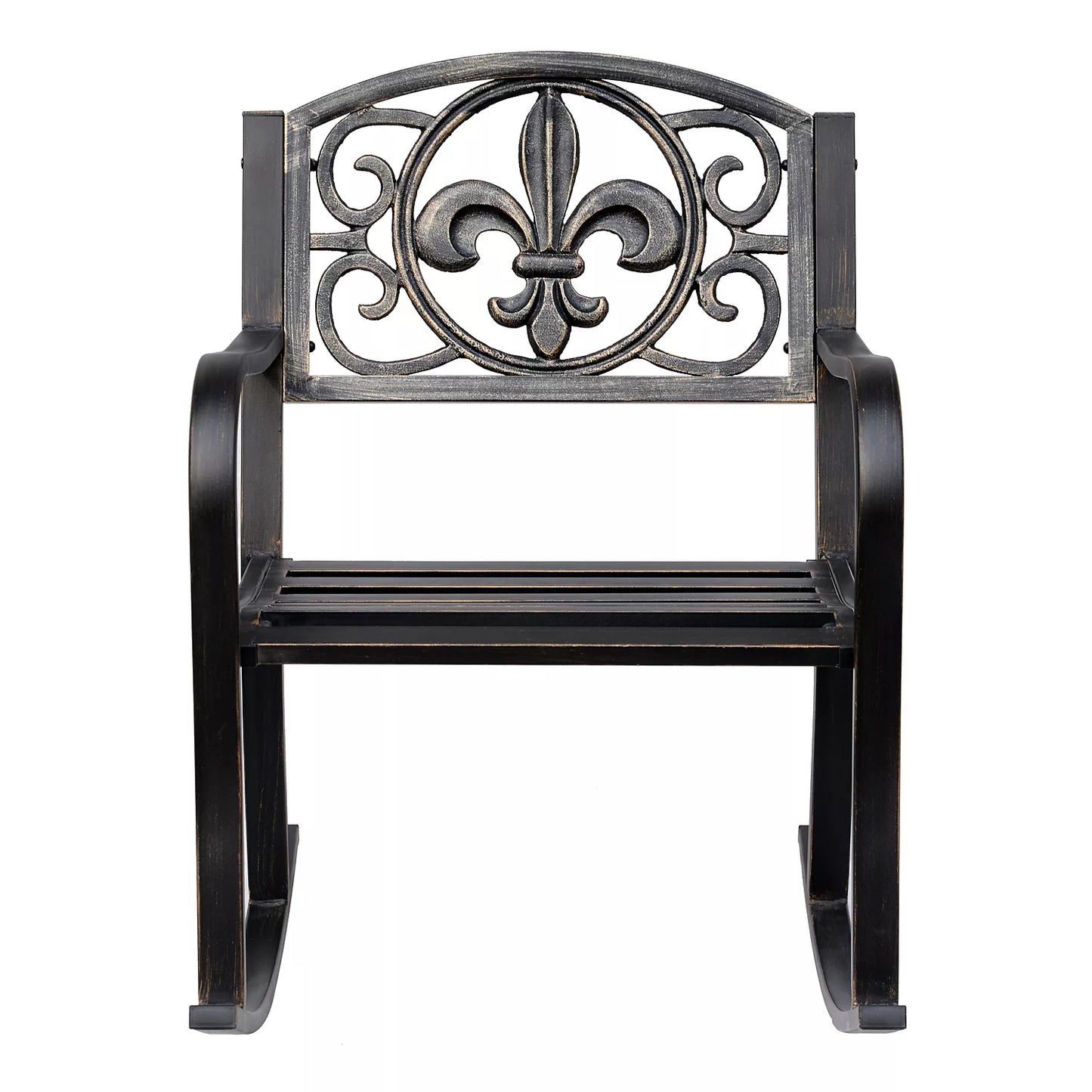 Sūpynės kėdė Sodo kėdė Sūpynės kėdė antikvarinė Sodo metalinė bronzinė B60 x T73 x H85cm