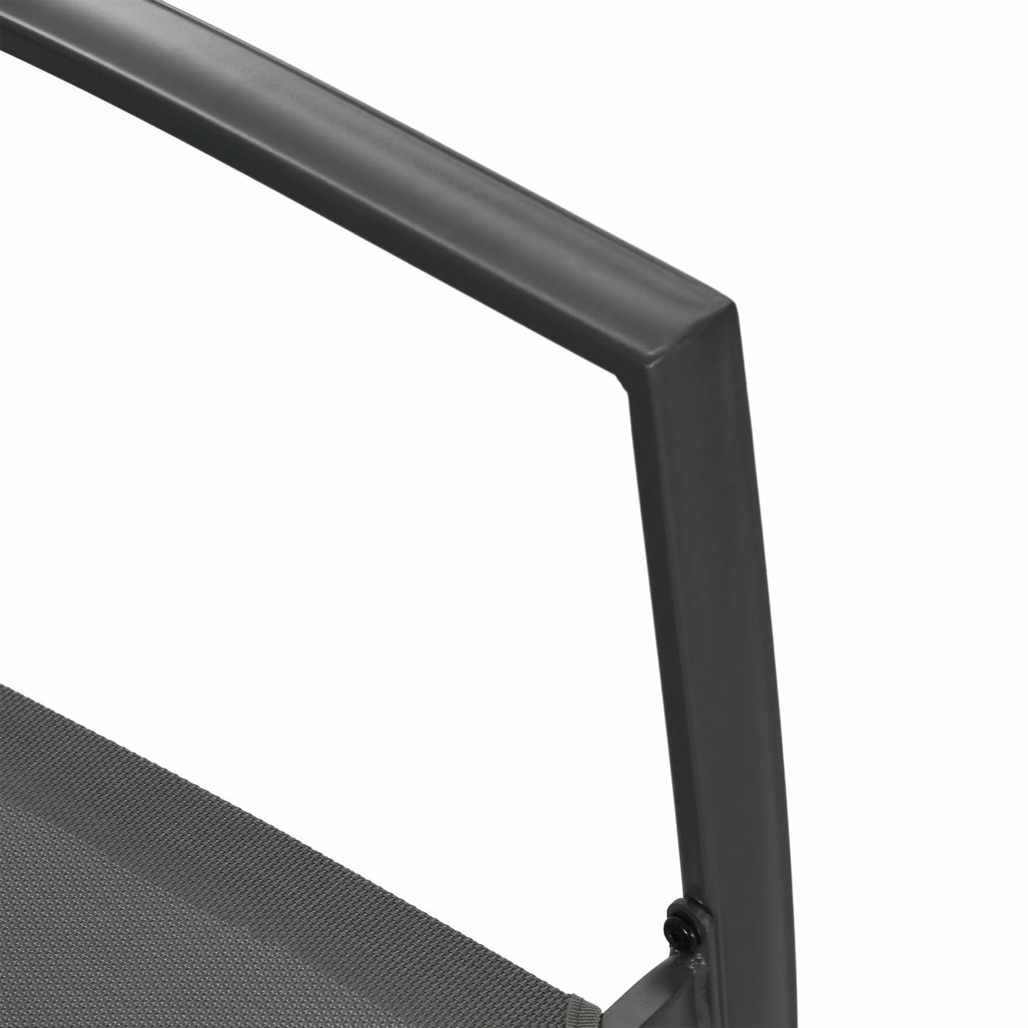 Sodo baldų komplektas, 1 stalas, 4 kėdės, 150 x 87 x 72 cm, Pilkas