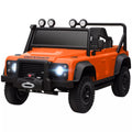Vaikiškas elektromobilis Land Rover, 37–60 mėn. vaikams, oranžinis