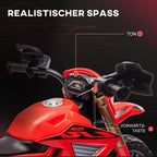 Grafika apie motociklo garsą ir valdymą