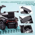 Paspiriamasis automobilis Lamborghini 1–3 metų vaikams, baltas