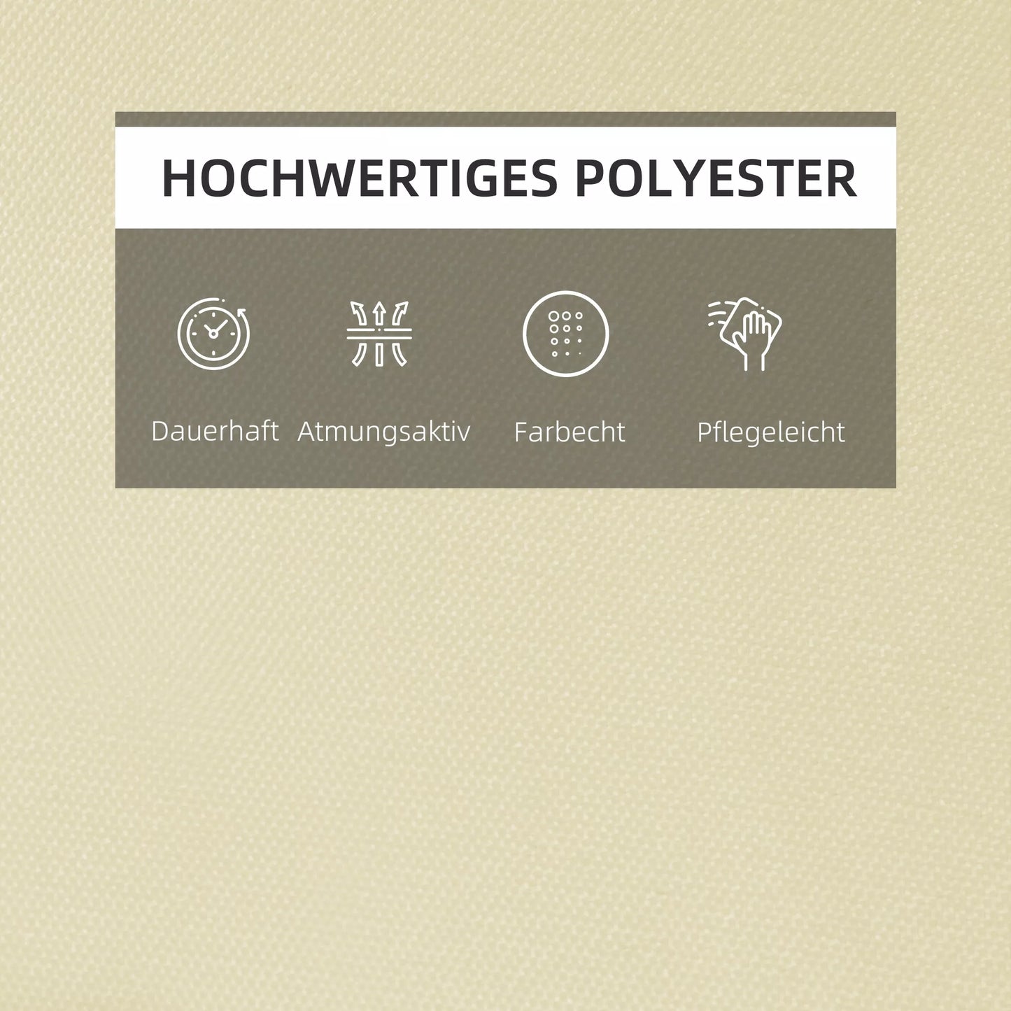 Čiužinys/pagalvėlė sodo gultui su nuimama pagalvėle, kreminės baltos spalvos užvalkalas, 198 x 53 x 5 cm (tik pagalvėlė)