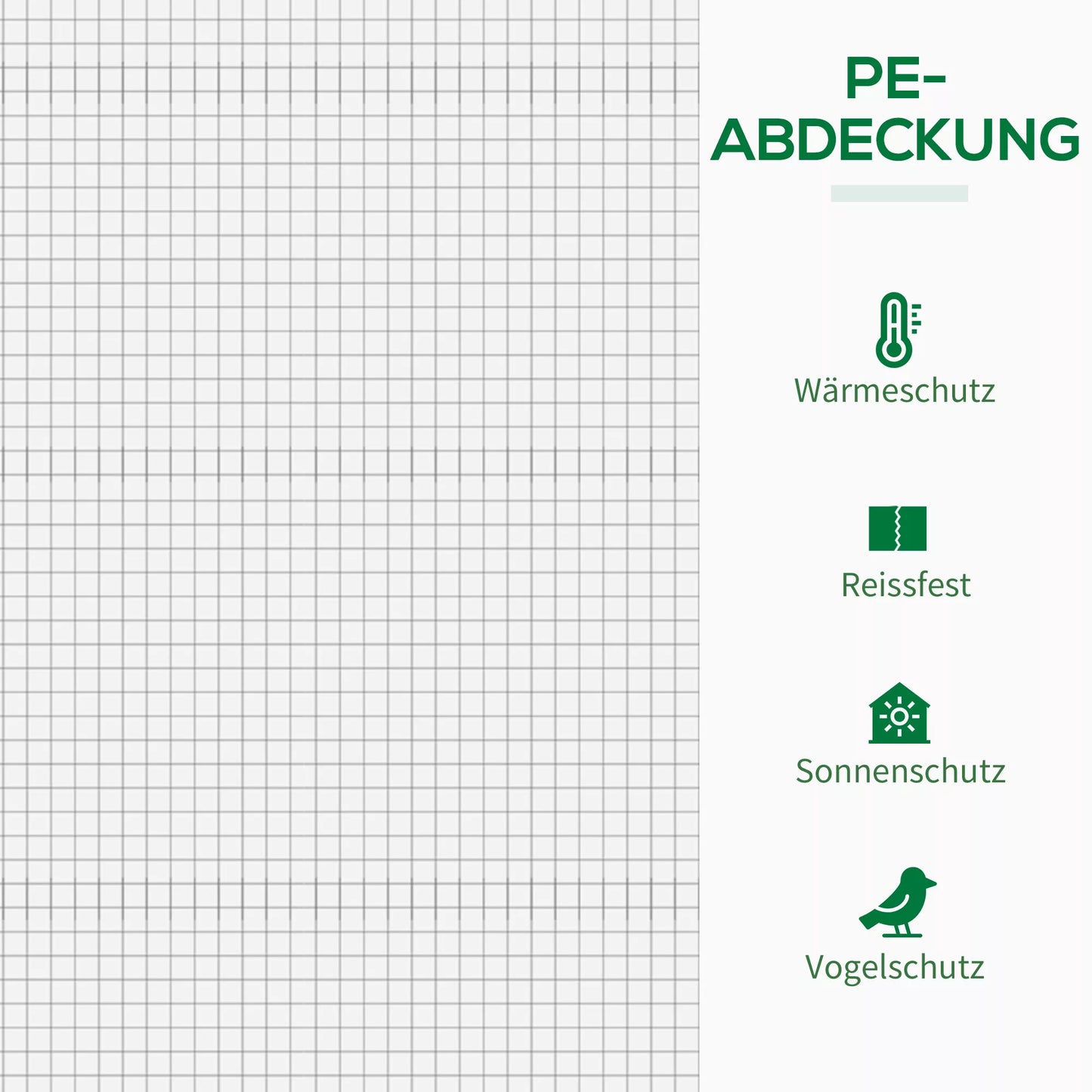 Šiltnamis su šoniniais langais, suskleidžiamomis durimis, atsparus vėjui, plieninis rėmas, plastikinė danga, baltas, 200 x 76 x 168 cm