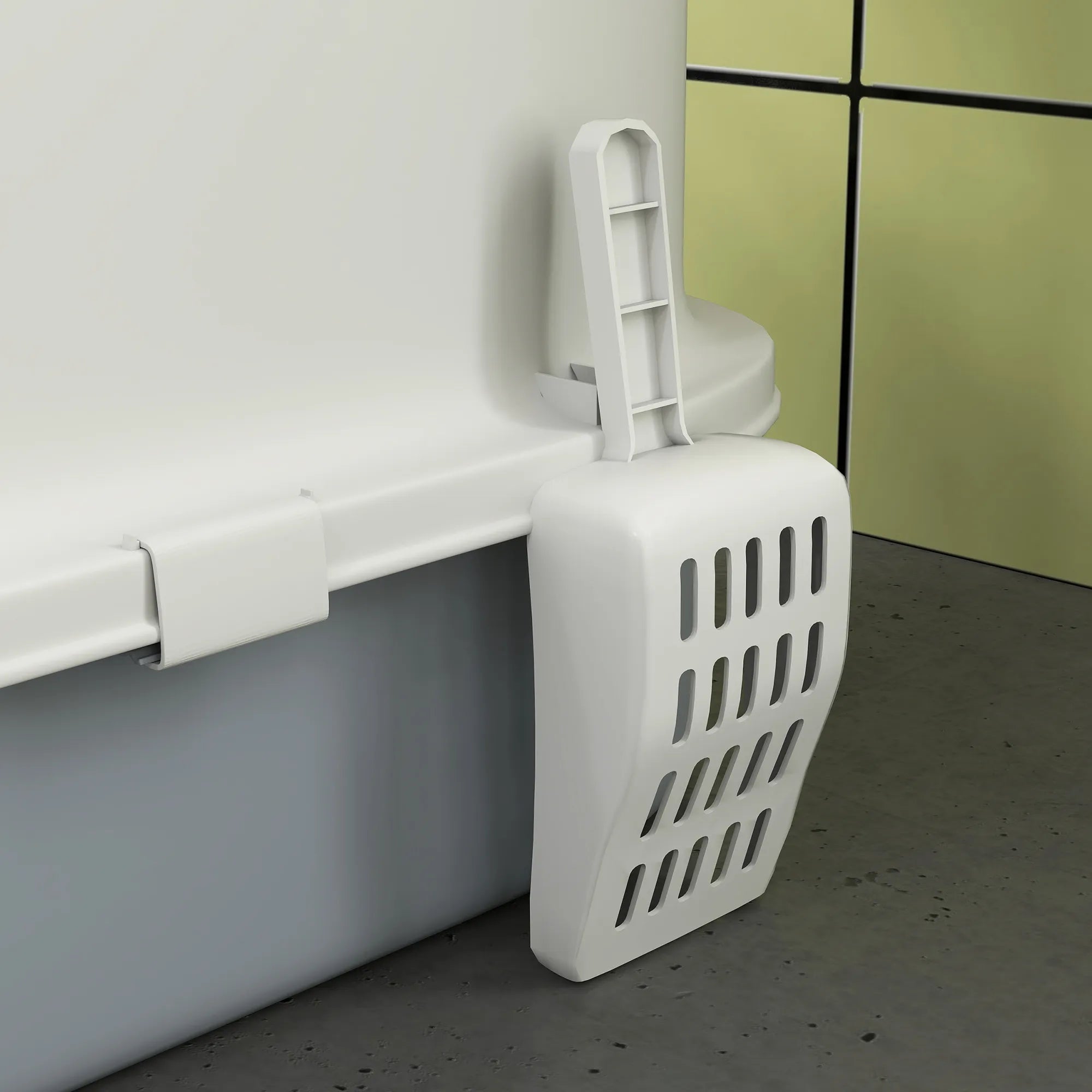 Uždara kačių tualeto dėžė su stalčiumi plastikinė 40,5x52,5 cm pilka