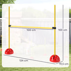 Barjero matmenų schema: 100 cm, 103 cm ir 124 cm