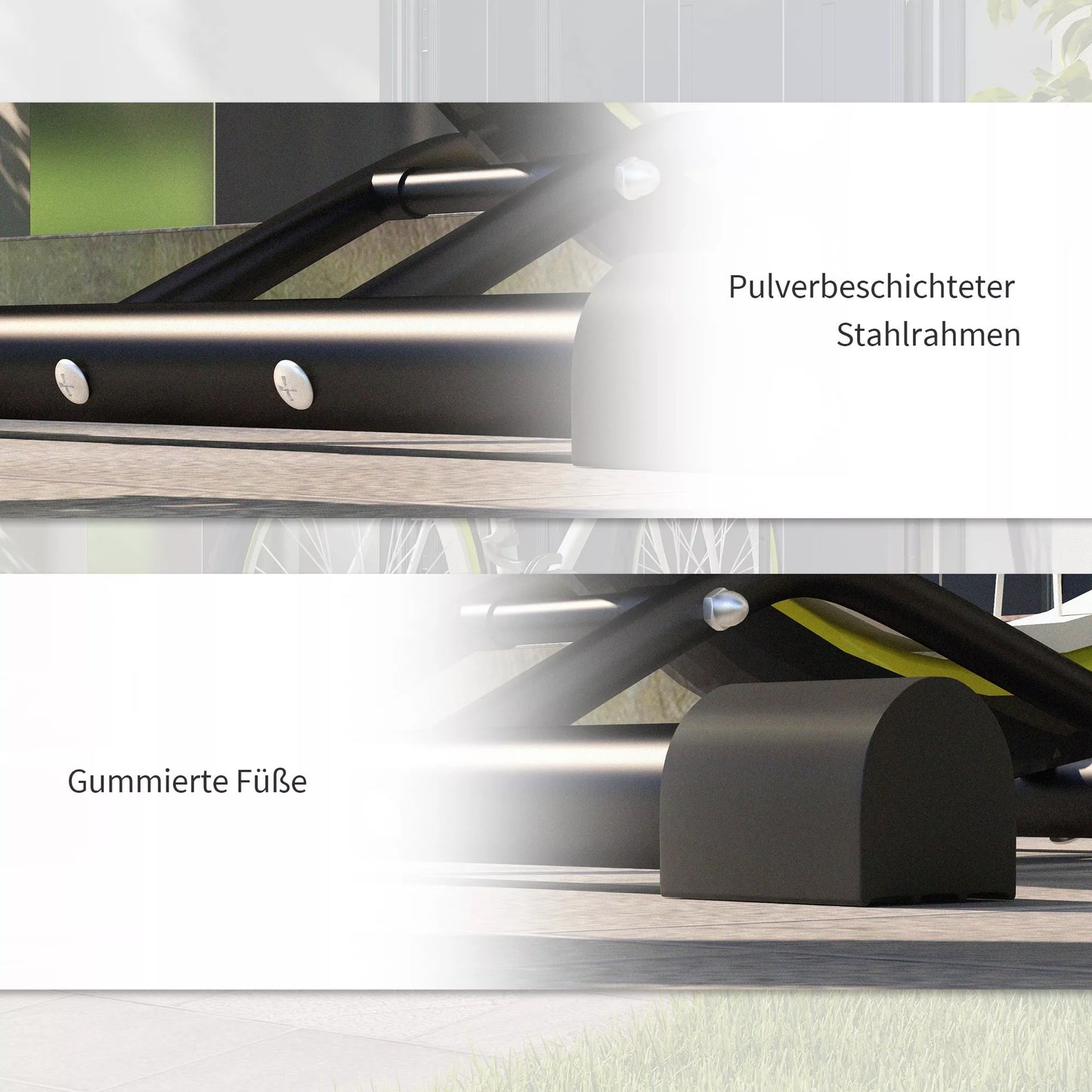 Dviračio stovas, vertikalus/horizontalus, 24-29" ir 700c ratams, 41 x 41 x 76-121cm, plienas, juodas