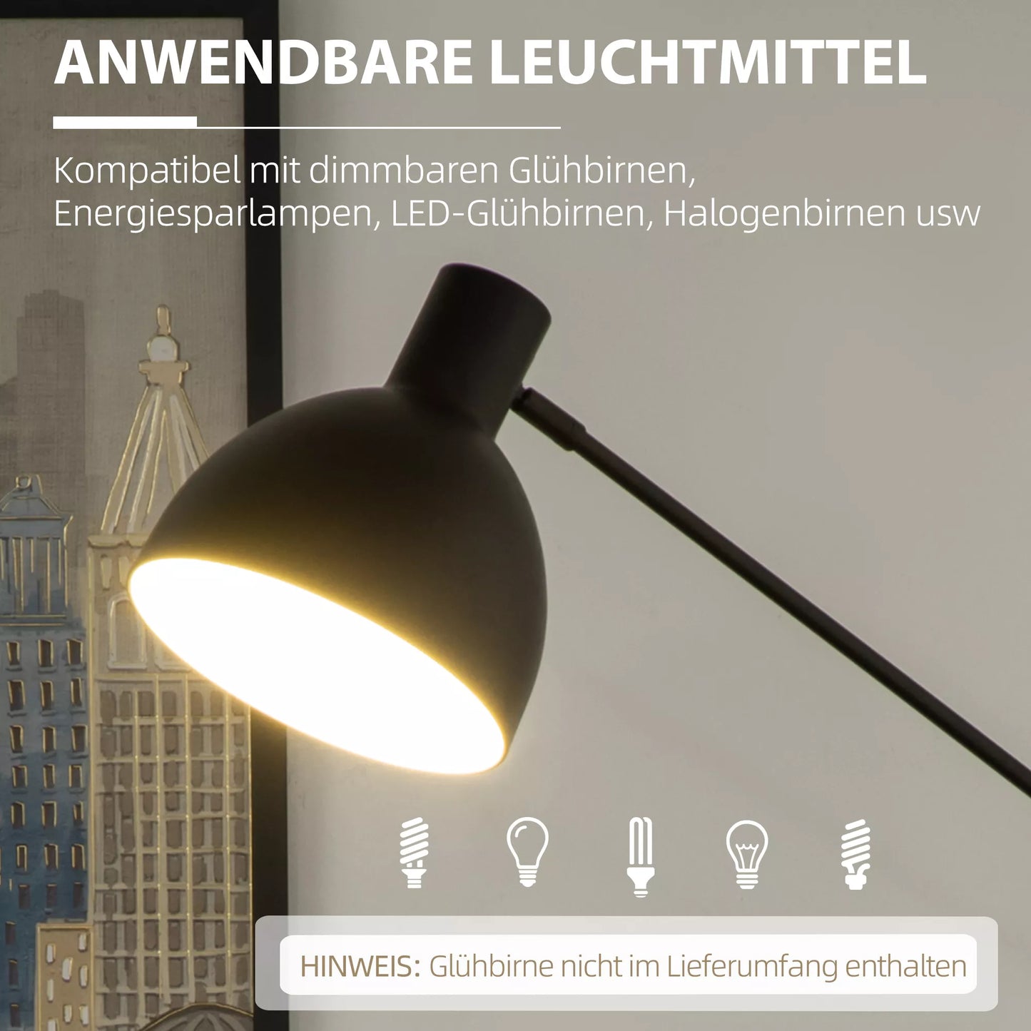 Pastatomas šviestuvas industrinio dizaino, reguliuojamo aukščio, su kojiniu jungikliu; 30 cm x 30 cm x 131 cm, juodas