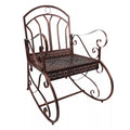 Sūpynės kėdė Sodo kėdė, vintage dizainas, 61 cm x 79 cm x 90 cm, ruda + juoda
