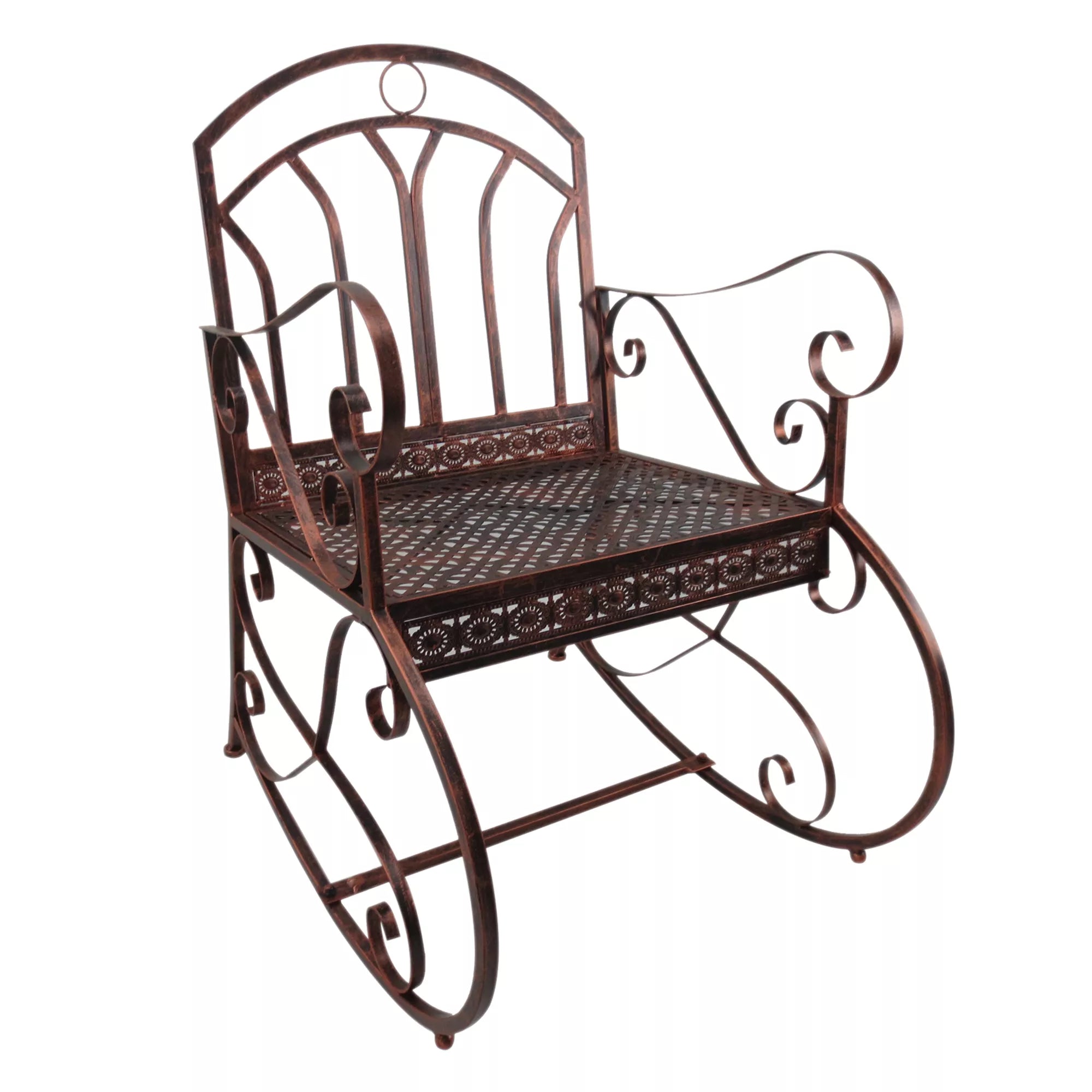 Sūpynės kėdė Sodo kėdė, vintage dizainas, 61 cm x 79 cm x 90 cm, ruda + juoda