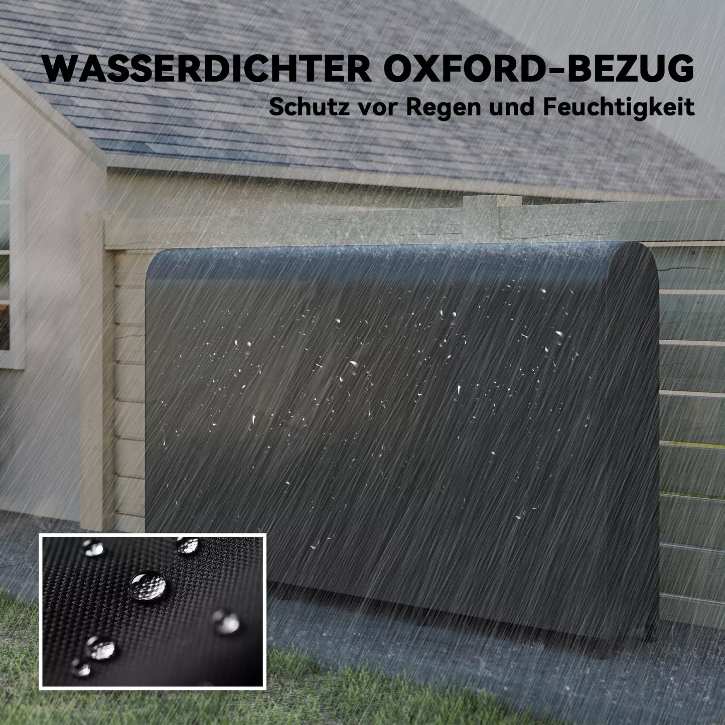 Metalo malkų laikiklis 199 x 30 x 121 cm, 0,6 m³ talpos, su vandeniui atspariu uždangalu, iki 300 kg