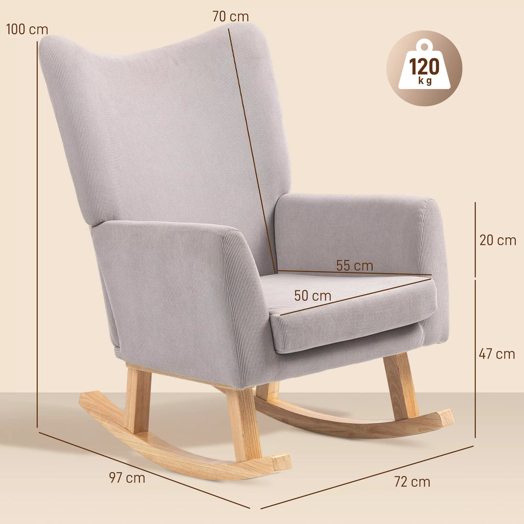 Supamas krėslas su ergonomišku atlošu iki 120 kg, šviesiai pilkas