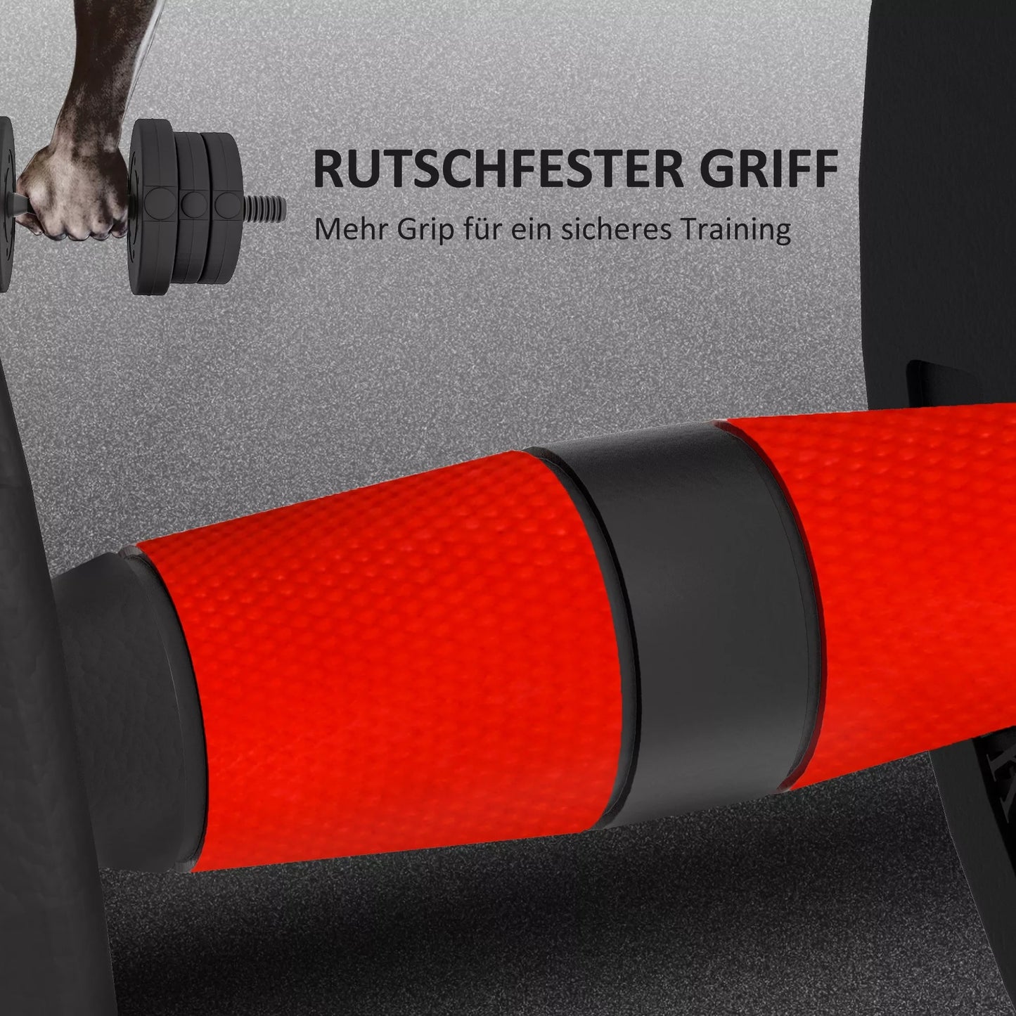 2 viename hantelių rinkinys 20 kg, reguliuojamas svarmuo ir štanga, profesionalus, juodas