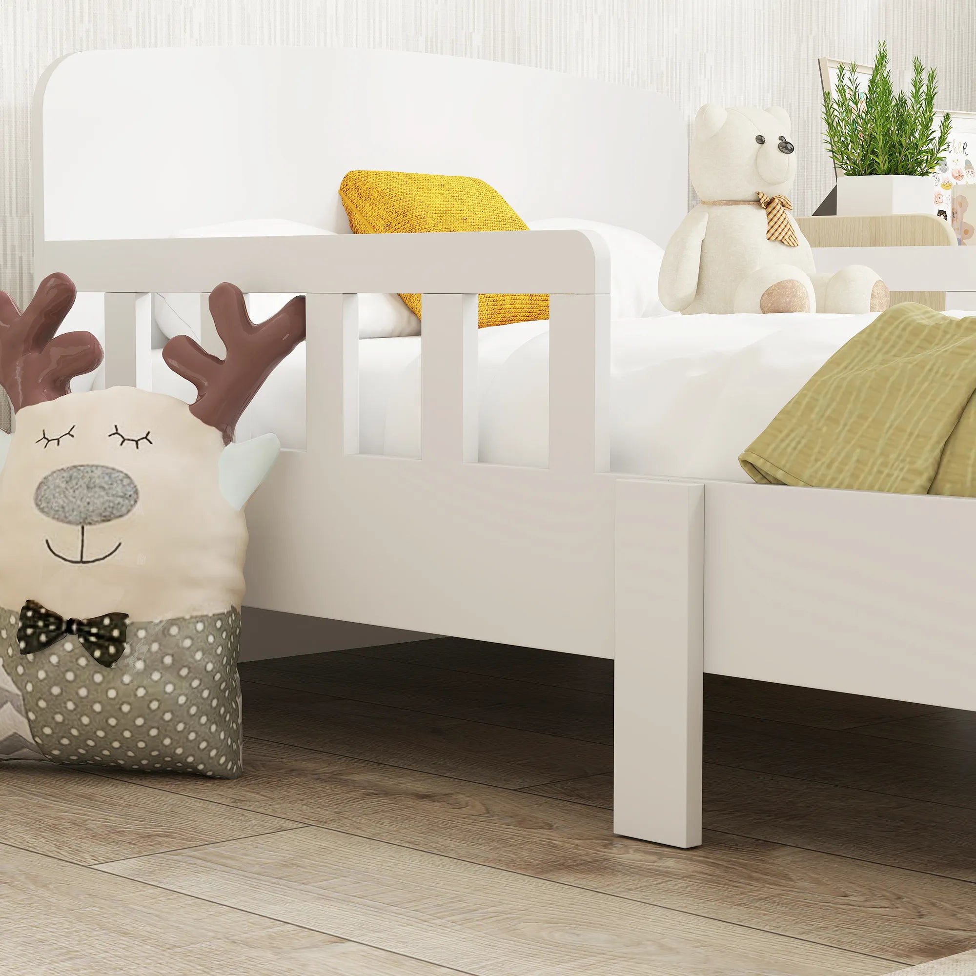 Vaikiška lovytė su apsauginėmis sienelėmis, 3–8 metų vaikams, balta