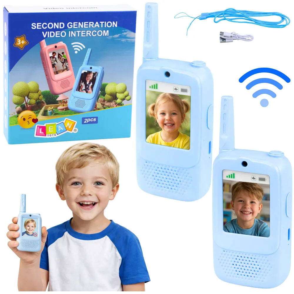 Vaikiška racija su antena, 3+, 2 vnt., mėlyna