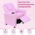 Vaikiška sofa su atlošama nugarėle 3–6 metų vaikams, rožinė