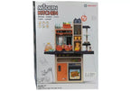 Vaikiška virtuvėlė Modern Kitchen, 65 priedai, su garų, šviesos ir garso efektais, 93,5 × 77 × 38,5 cm