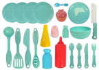 Vaikiška virtuvėlė Modern Kitchen, 65 priedai, su garų, šviesos ir garso efektais, 93,5 × 77 × 38,5 cm