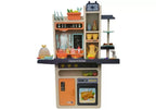 Vaikiška virtuvėlė Modern Kitchen, 65 priedai, su garų, šviesos ir garso efektais, 93,5 × 77 × 38,5 cm