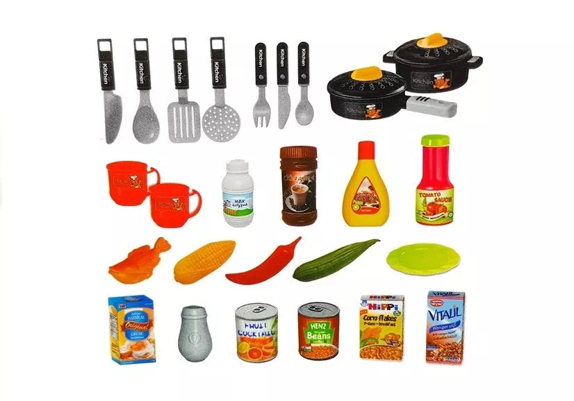 Vaikiška virtuvėlė su priedais, 55 × 55 × 20 cm