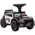 Vaikiškas automobilis-stumdukas, policijos, su muzika ir šviesomis, 18–36 mėn., juodas