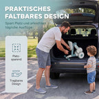 Vaikiškas balansinis dviratukas, sulankstomas, su EVA ratais, 1–2 metų vaikams, mėlynas