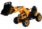 Vaikiškas ekskavatorius krautuvas, 2x6V7Ah, 2 varikliai, 30 kg, oranžinis