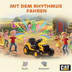Vaikiškas elektrinis automobilis CAT, 3-6 metų vaikams, geltonas