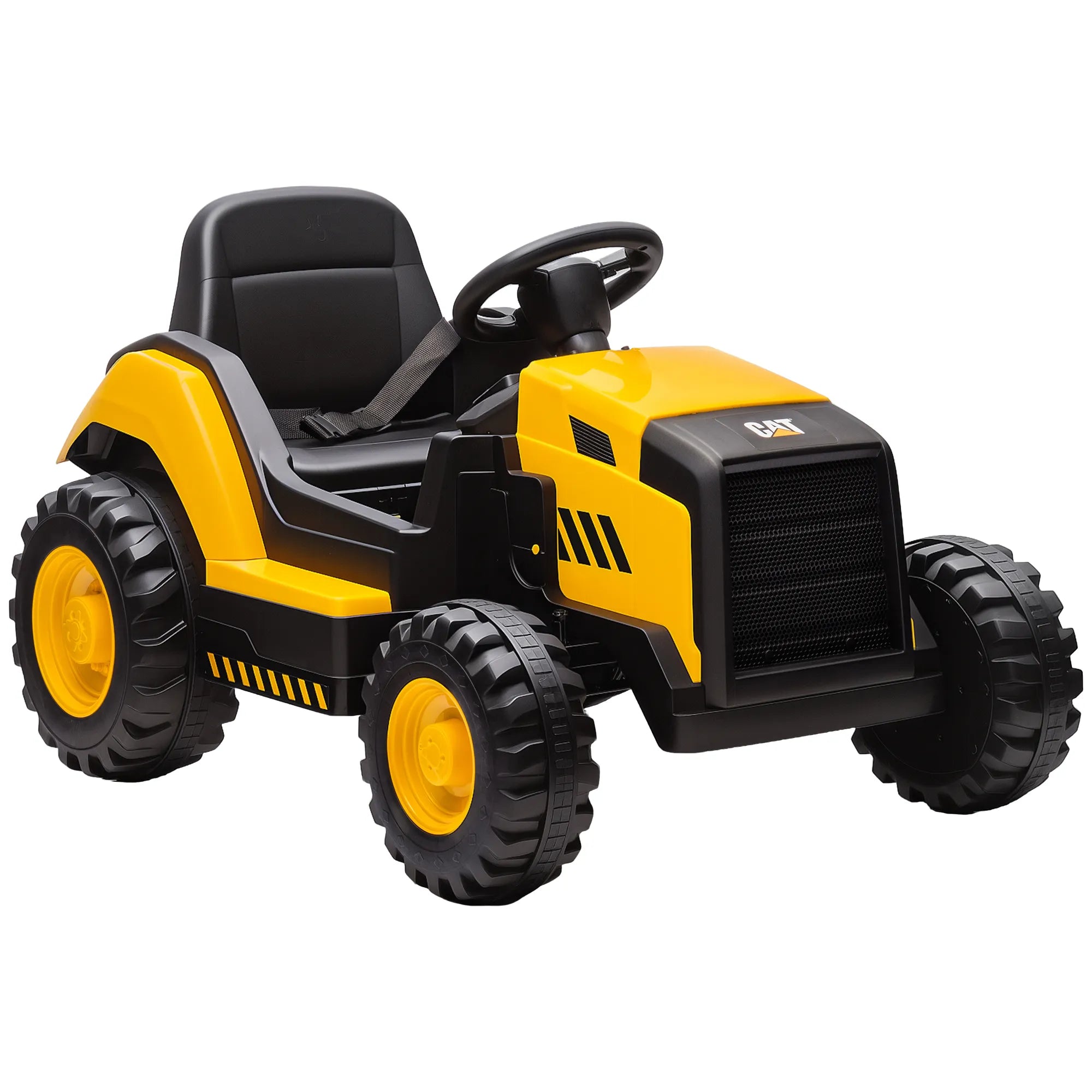 Vaikiškas elektrinis automobilis CAT, 3-6 metų vaikams, geltonas