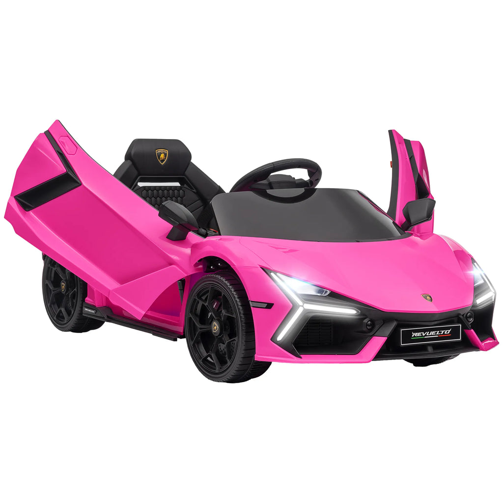 Vaikiškas elektrinis automobilis Lamborghini, 3–5 metų vaikams, rožinis