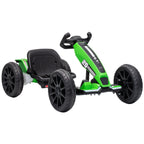 Vaikiškas elektrinis gokartas, 12 V, 2 varikliai, 4 padėčių reguliuojama sėdynė