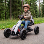 Vaikiškas elektrinis kartingas, 3–8 metų vaikams, baltas