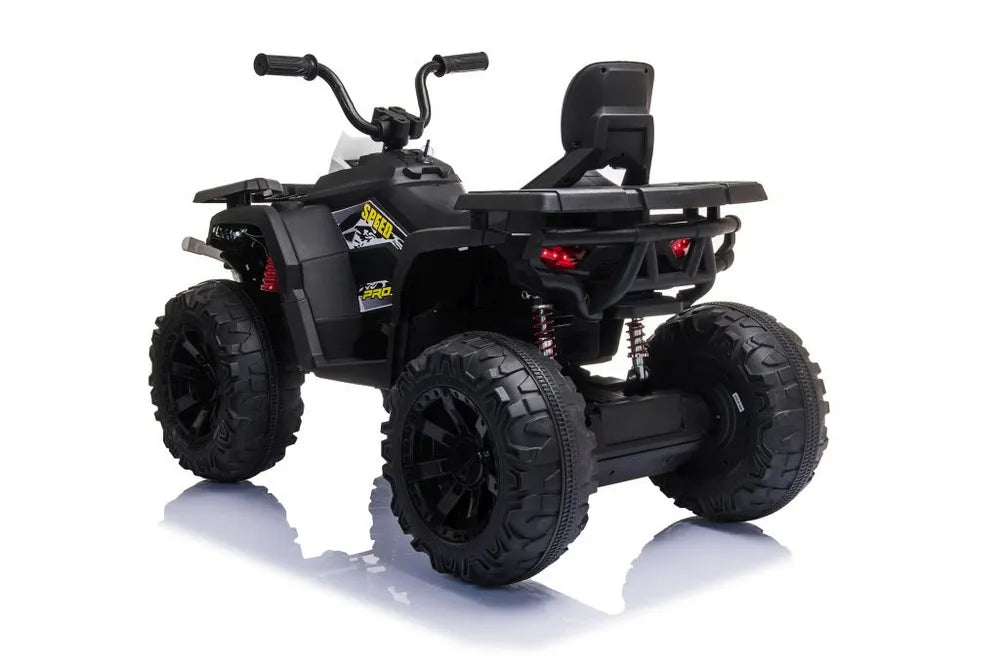 Vaikiškas elektrinis keturratis, 2 × 12 V, 2 × 200 W, 3–8 km/h