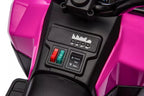Vaikiškas elektrinis keturratis, 6 V, 1 × 35 W, rožinis