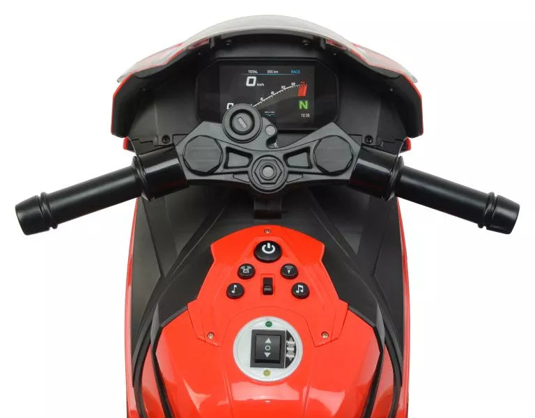 Vaikiškas elektrinis motociklas 2156, 12 V, 45 W, raudonas
