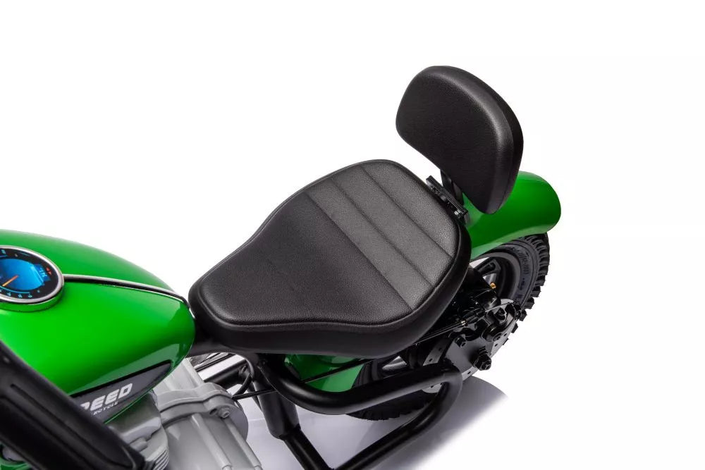 Vaikiškas elektrinis motociklas, 2x18V, nuo 6 metų, baltas