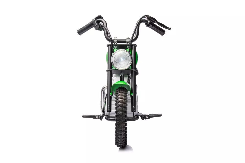 Vaikiškas elektrinis motociklas, 2x18V, nuo 6 metų, baltas