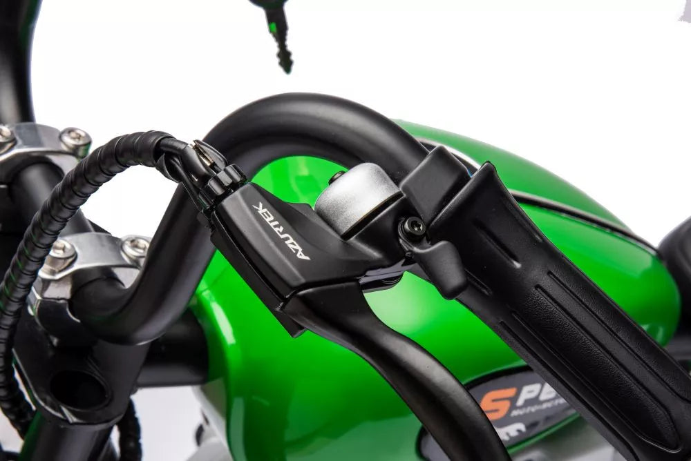 Vaikiškas elektrinis motociklas, 2x18V, nuo 6 metų, baltas