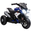 Vaikiškas elektrinis motociklas, 3–5 metų vaikams, mėlynas