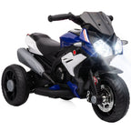 Vaikiškas elektrinis motociklas, 3–5 metų vaikams, mėlynas