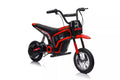 Vaikiškas elektrinis motociklas, 350 W, iki 16 km/h, raudonas